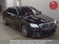 MERCEDES_BENZ_S-CLASS_4D_S450_EXCLUSIVE_SPORTS_LIMITED_ISG_MODEL_73262