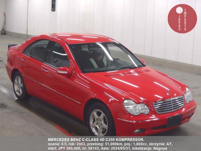 MERCEDES_BENZ_C-CLASS_4D_C200_KOMPRESSOR_58143