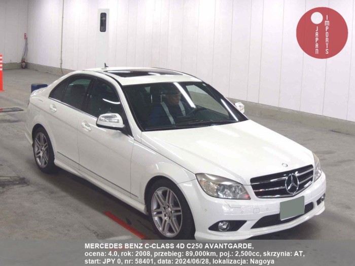 MERCEDES_BENZ_C-CLASS_4D_C250_AVANTGARDE_58401